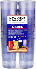 Restaurant-Grade Beverage Tumblers, Blue, 12 oz