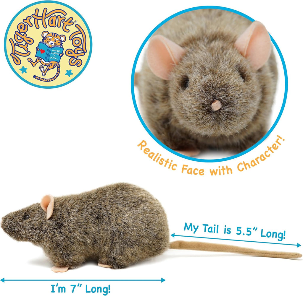 Reuben The Rat - 7 Inch Stuffed Animal Plush Mouse
