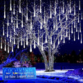 Christmas Lights Outdoor, 24 Tubes Meteor Shower Lights for Xmas Decoration | Equal to 3 Sets of 8-Tubes, Waterproof