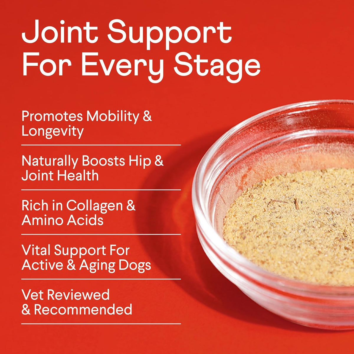 Bone Broth Plus for Dogs - Collagen Joint & Mobility Topper - 8 oz