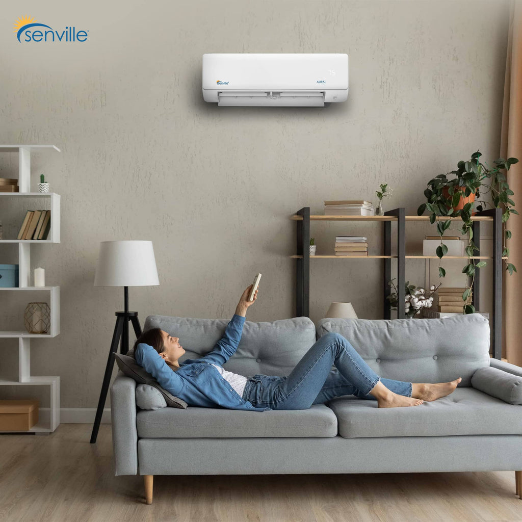 Mini Split AC/Heating System, 2 Zone, 18000 BTU