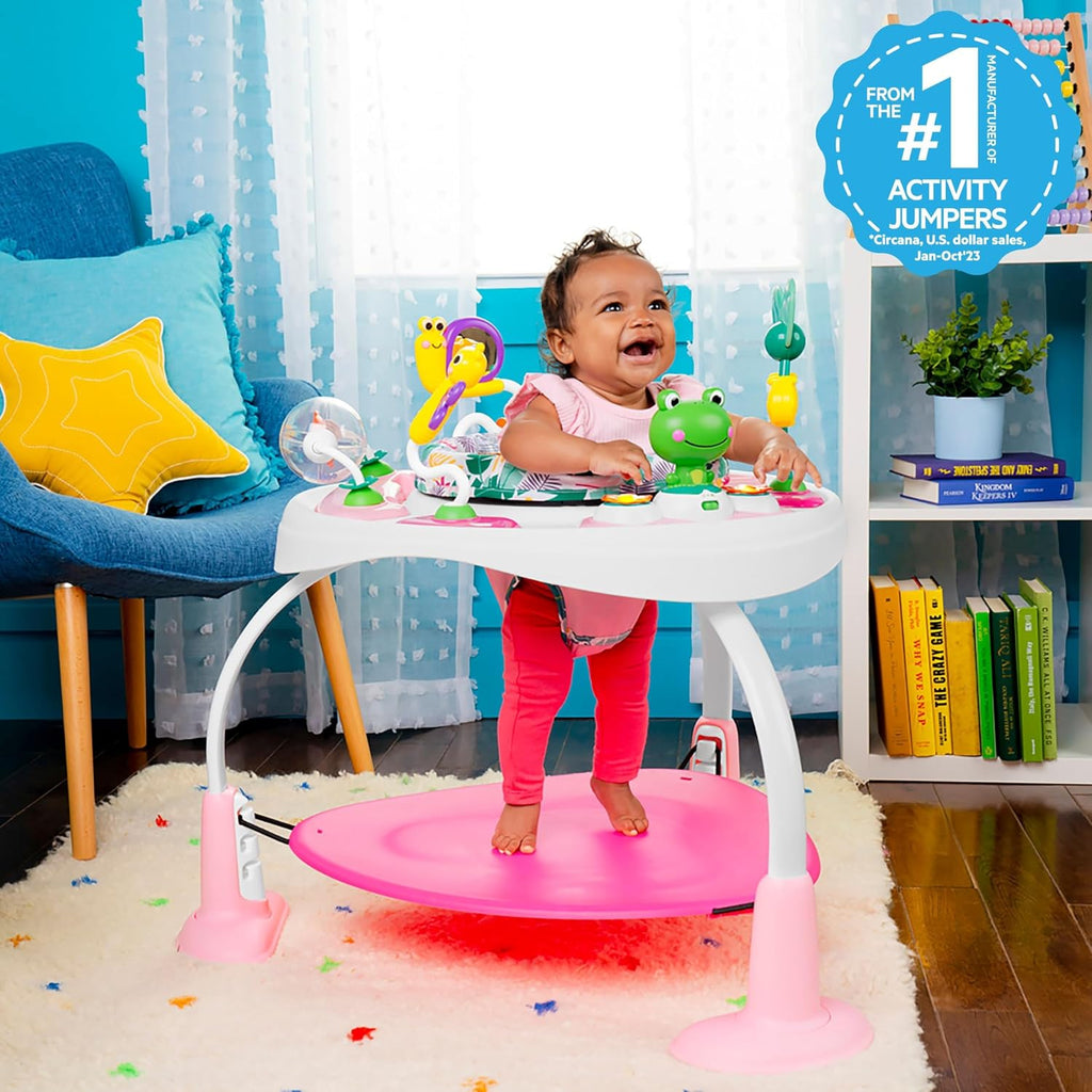 Bounce Bounce Baby 2-in-1 Activity Jumper & Table - Playful Palms