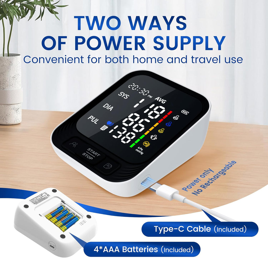 Upper Arm Blood Pressure Monitor for Home Use, FDA-Cleared FSA&HSA Eligible