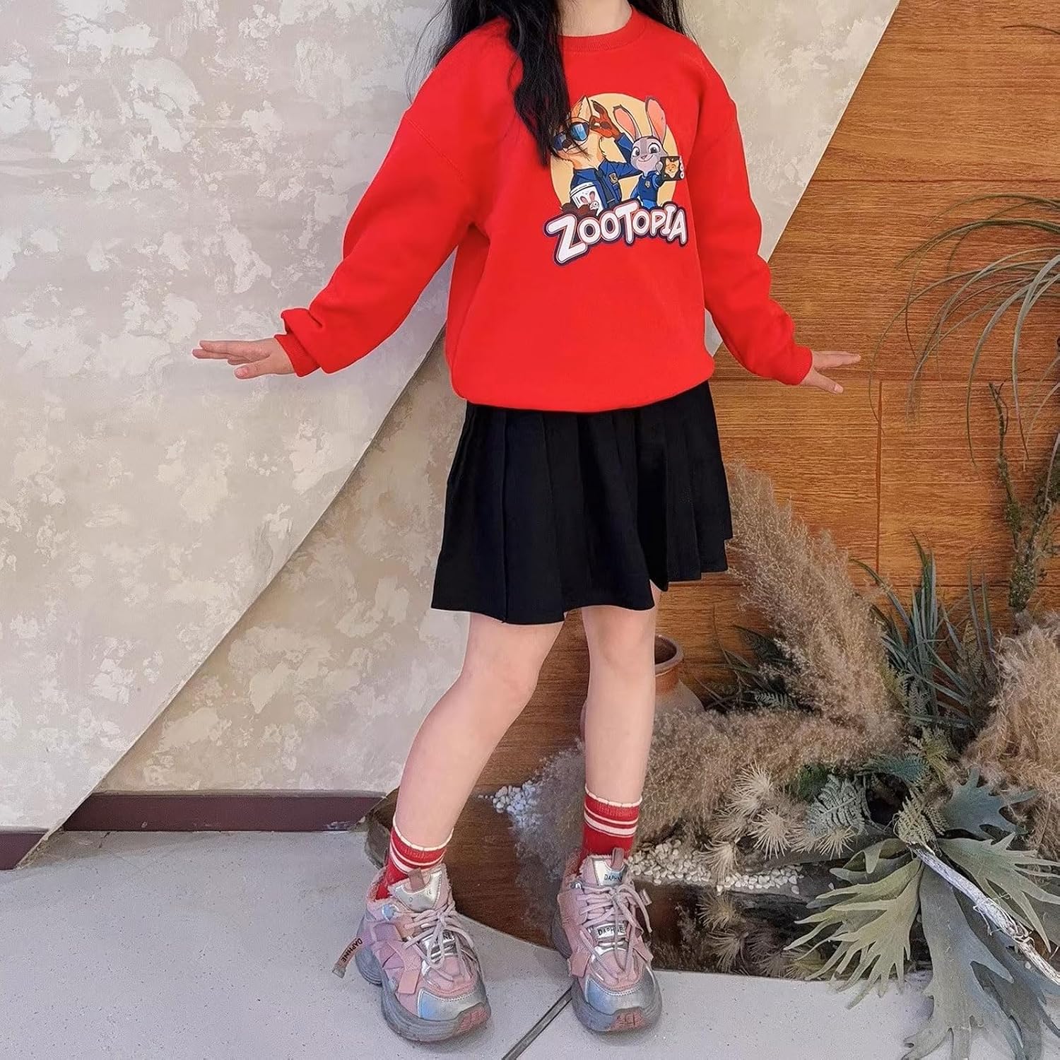 Girls' Pleated Mini Skirt with Undershorts - High Waist Pull-on Tennis School Uniform, Stylish Versatile for All Tops