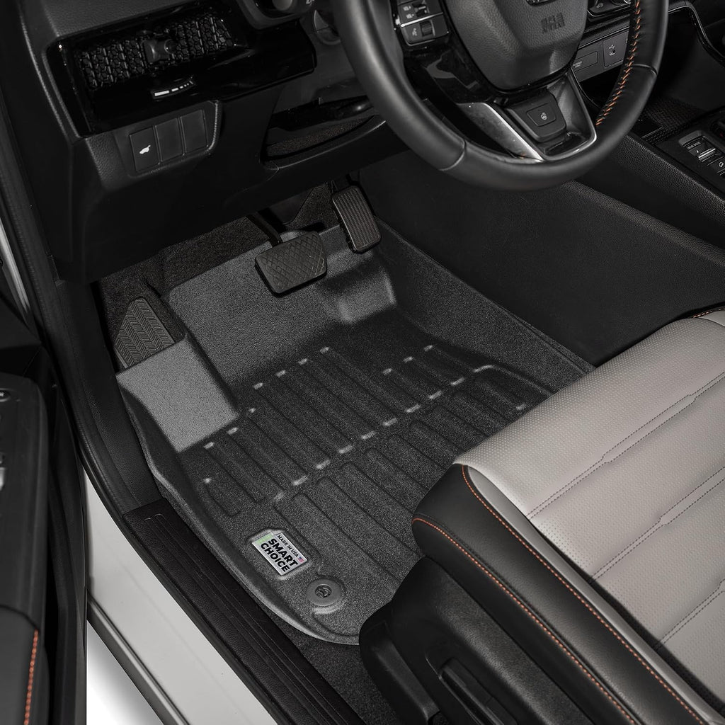 Car Floor Mats Custom fit for 2023-2026 Honda CR-V/CR-V Hybrid - Made in USA - Black - Full Set 1st & 2nd Row