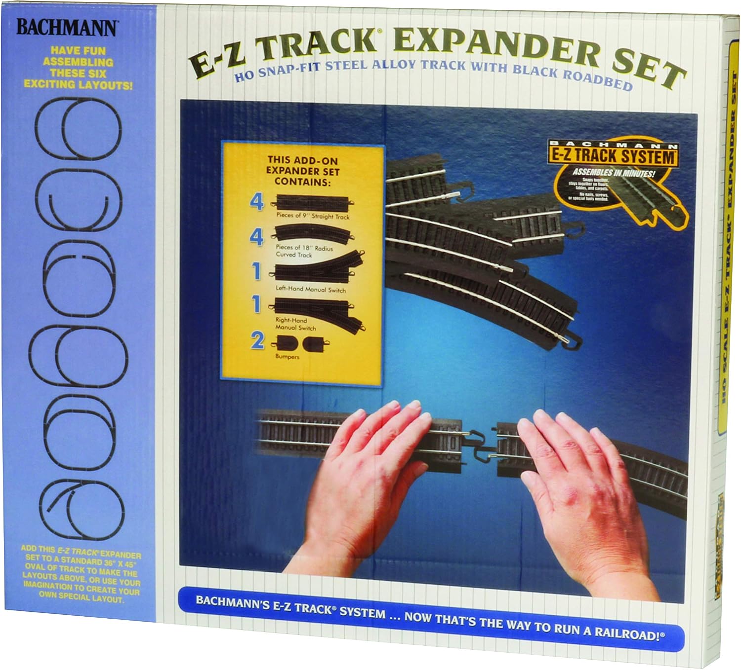 Trains E-Z Track Layout Expander Set Steel Alloy Rail HO Scale | Snap-Fit E-Z Track, Layout Expander Set Add to your