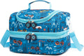Insulated Kids Dual Compartment Lunch Bags Tote Pack for Girls Boys Toddler Kindergarten School Picnic Food Cooler