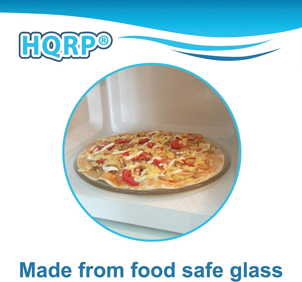 HQRP 12-inch Glass Turntable Tray Compatible with LG 3390W1G014A 1B71018G LMV1825SB LMV1925SB LMV1975ST LMV2053SB LMV2083ST LMVM1935SB MV1735B MV1760T MV1843BSY Microwave Oven Cooking Plate 305mm