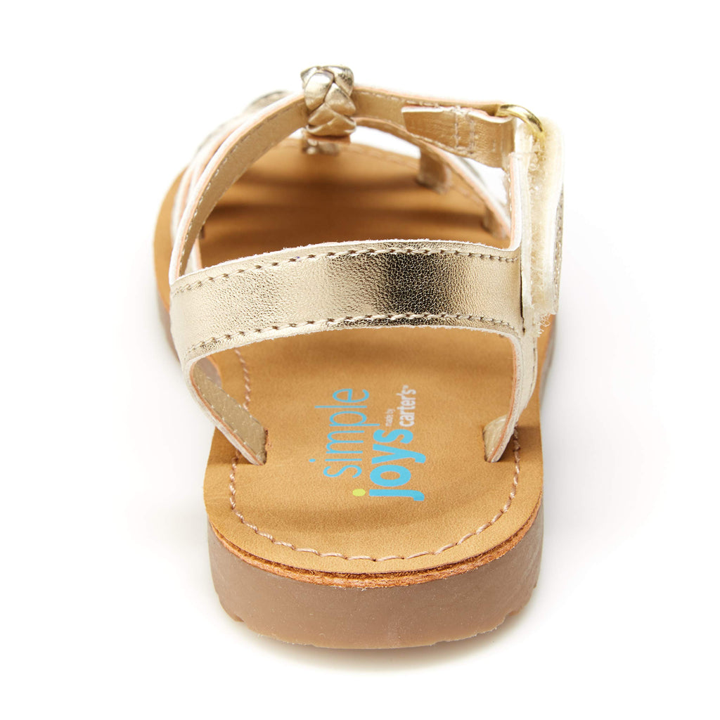 Girls Freya Sandal, Gold
