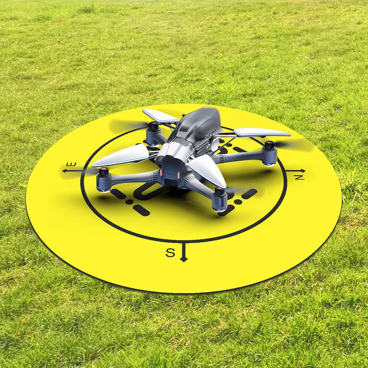 UAV Drone Landing Pad, 16 inch Portable Helipad with Storage Bag, No Stakes Needed for Mini 4 Pro/Mavic 3/Air 3