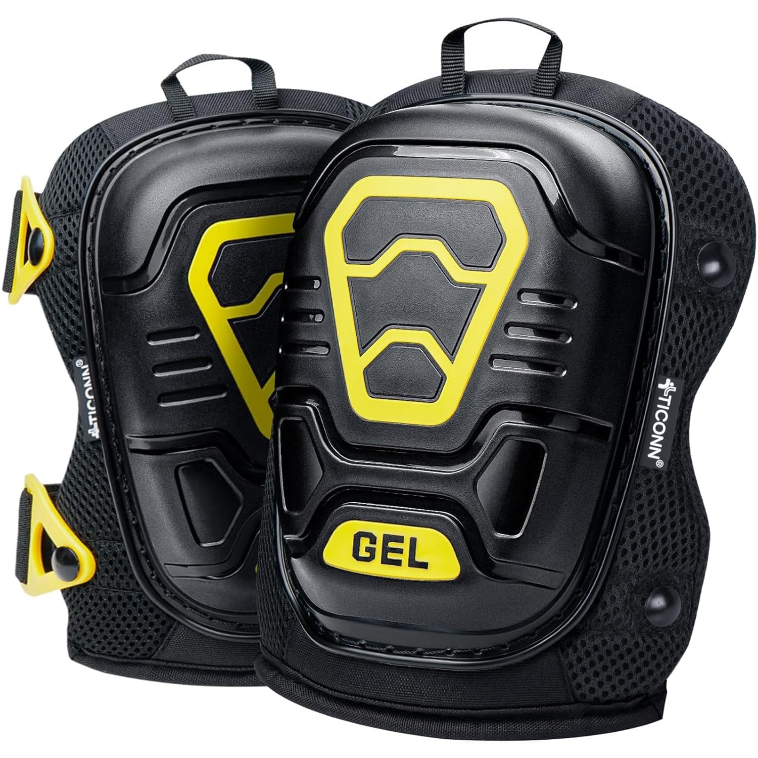 Gel Knee Pads for Work, Professional Heavy Duty Work Knee Pads for Men with Soft Foam and Gel Cushion for Men