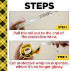 Double Sided Tape with Tape Dispenser, 0.50 in. x 900 in.