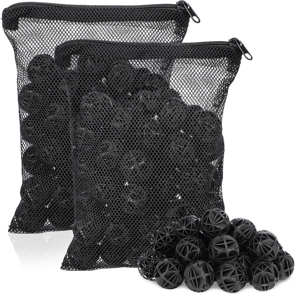 Aquarium Bio Balls, 1 inch Koi Pond Filter Media Bio Ball with Sponge for Aquarium Filter Canister Filter Biological