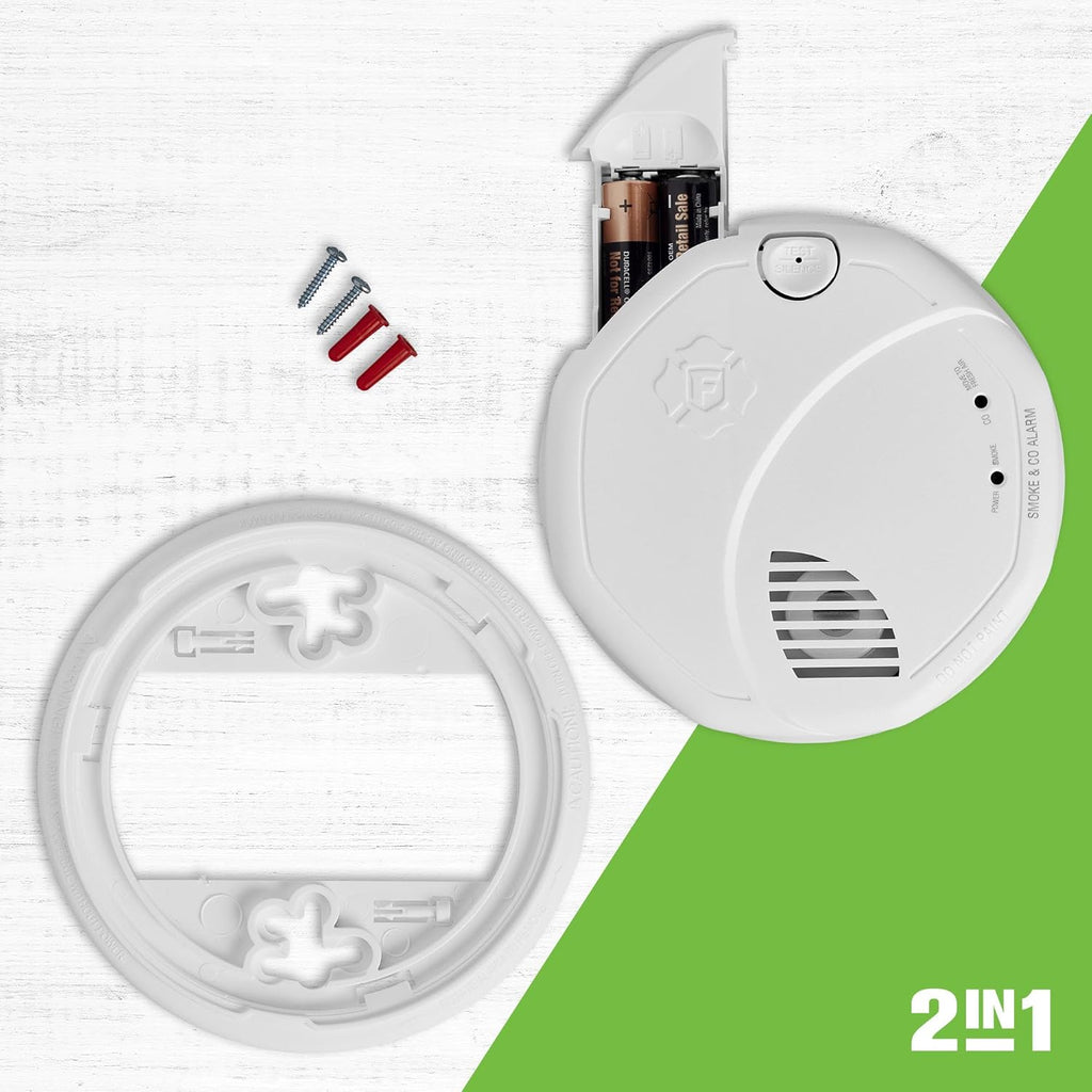SMCO100 Battery-Operated Combination Smoke & Carbon Monoxide Alarm - 3 Pack