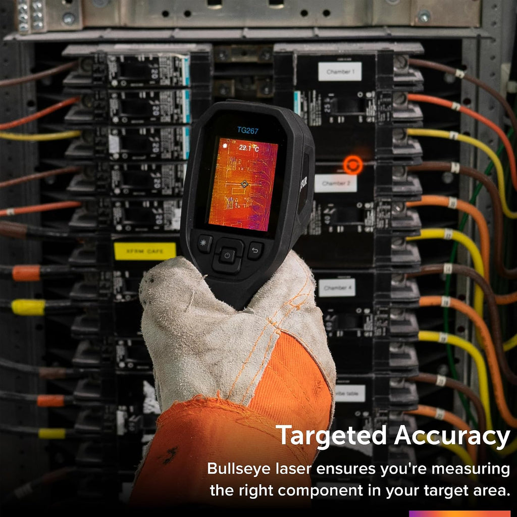 TG267 Thermal Imaging Camera with Bullseye Laser: Commercial Grade Infrared Camera for Building Inspection, HVAC and