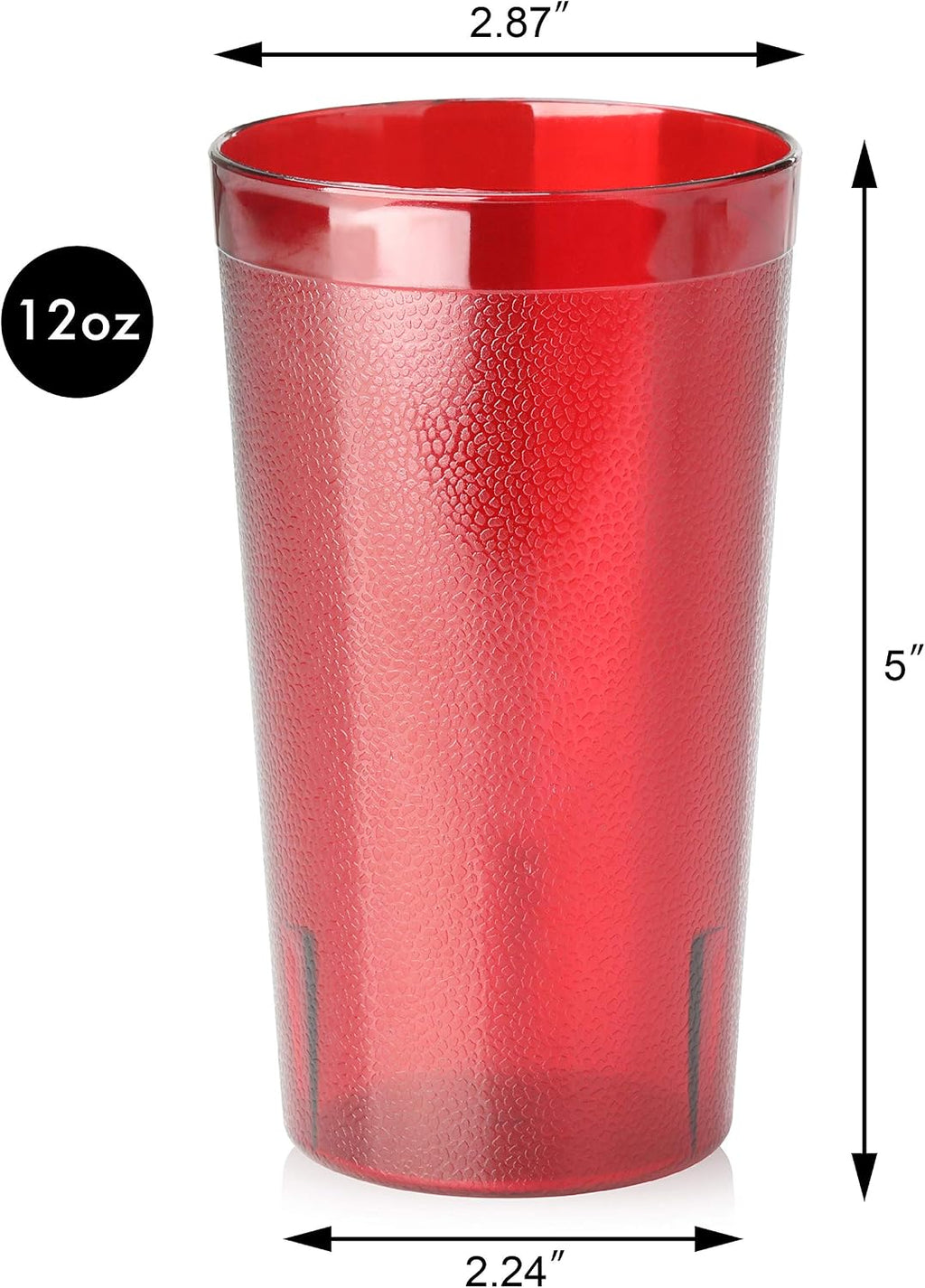 530028 Tumbler Beverage Cup, 12 oz, Red