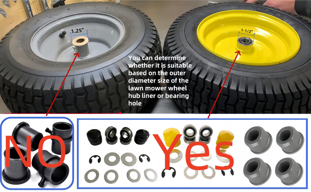 DEEG 8 PCS 9040H Front Wheel Bushing to Bearing Conversion Kit