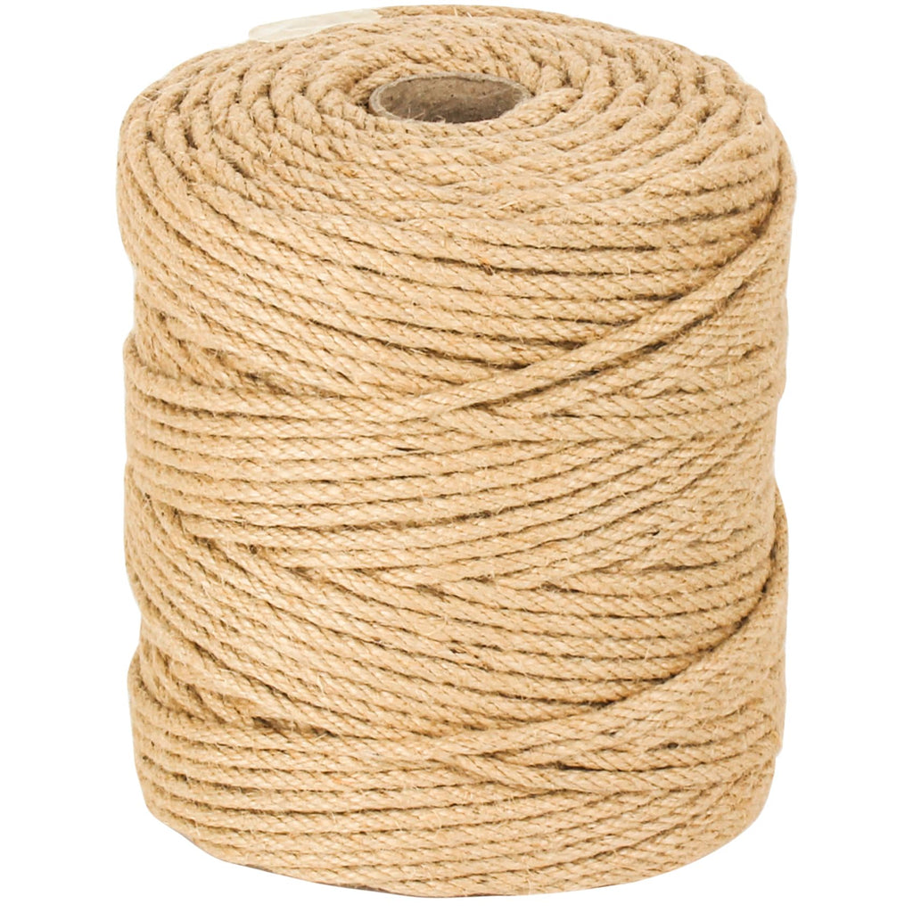 Sisal Rope 1/4 Inch X 600 FT, Natural Hemp Rope Twine, Twisted 4 Strand Multipurpose for Cat Scratcher, Docks, DIY