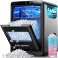 Nugget Ice Maker Countertop, 44lbs/24H, Ready in 7-10Mins, Black