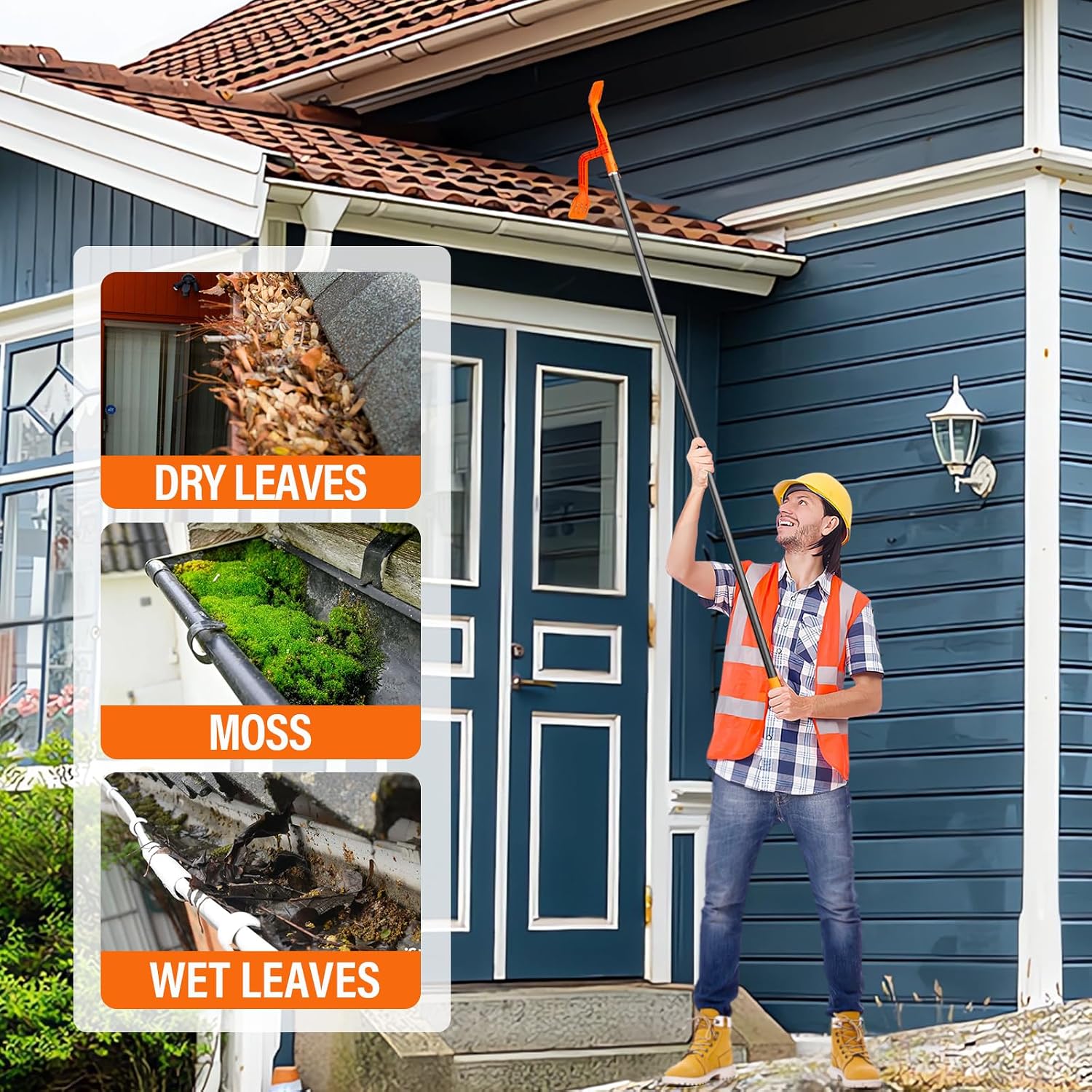 Gutter Cleaning Tools by KINGLEV (Without Pole)