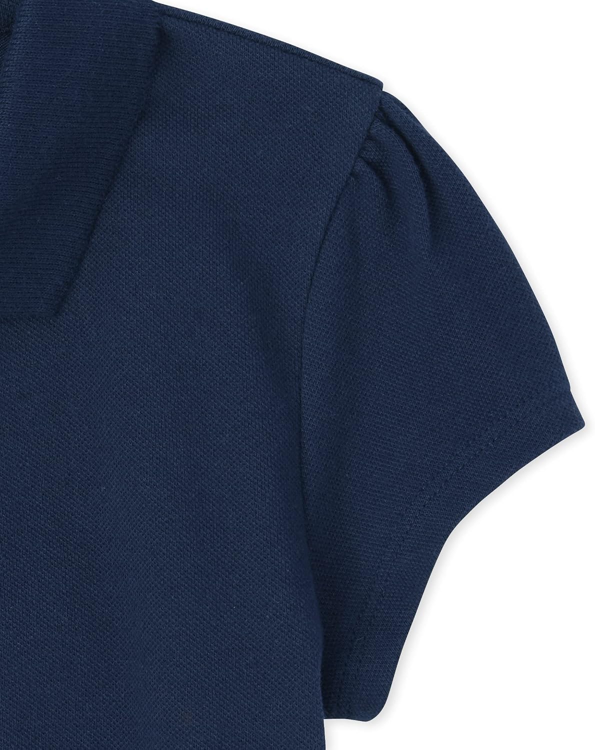Girls' Short Sleeve Ruffle Pique Polo, 6 Pack