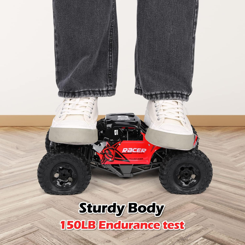 RC Trucks 4x4 Offroad Waterproof - 1:12 Scale Large Amphibious Remote Control Car, Dual Motors Crawler Vehicle