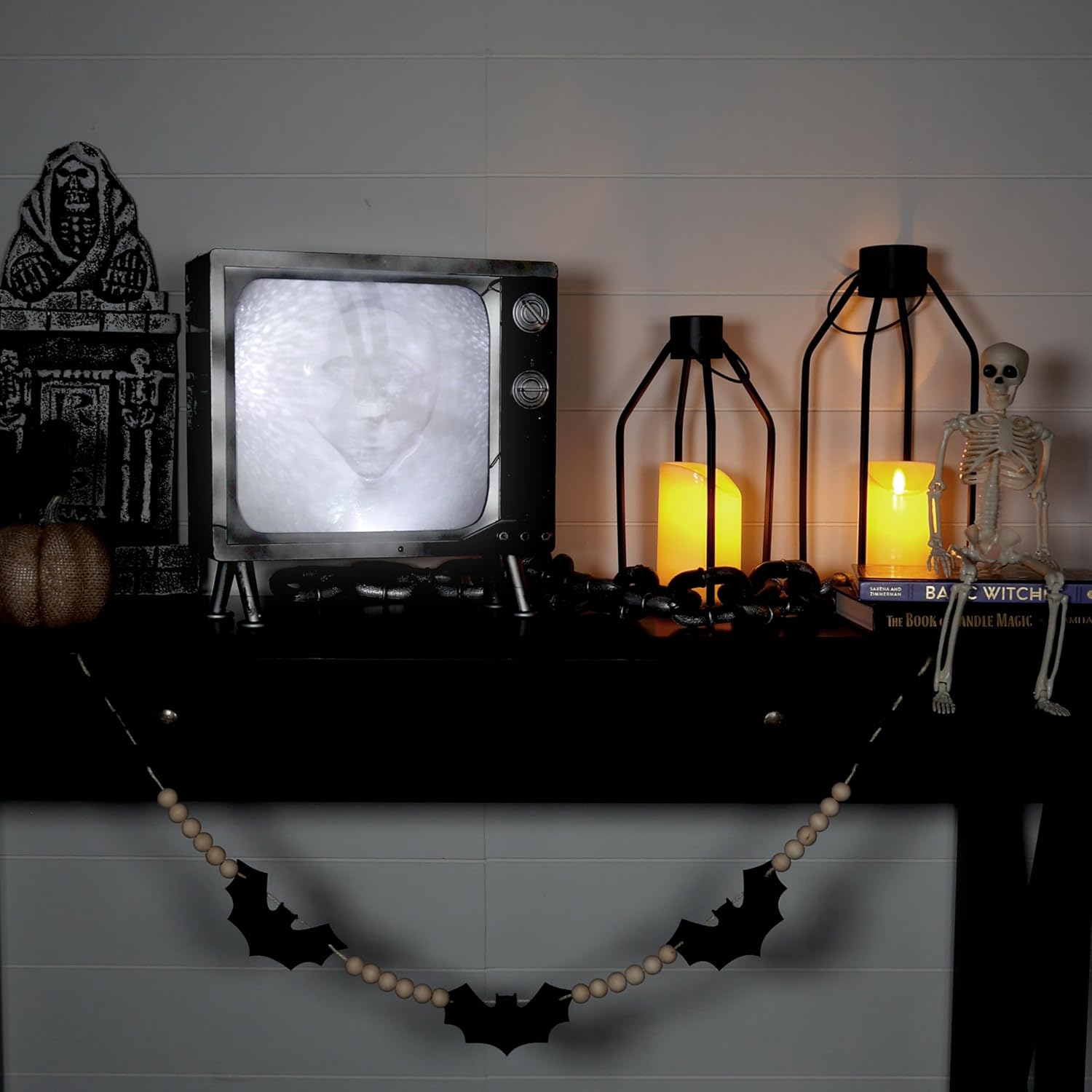 Haunted TV by Tekky, Battery-Operated, Motion Activated Animatronic Television with Sound Effects and Lights for