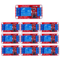 5V One Channel Relay Module Relay Switch with OPTO Isolation High Low Level Trigger (Pack of 10)