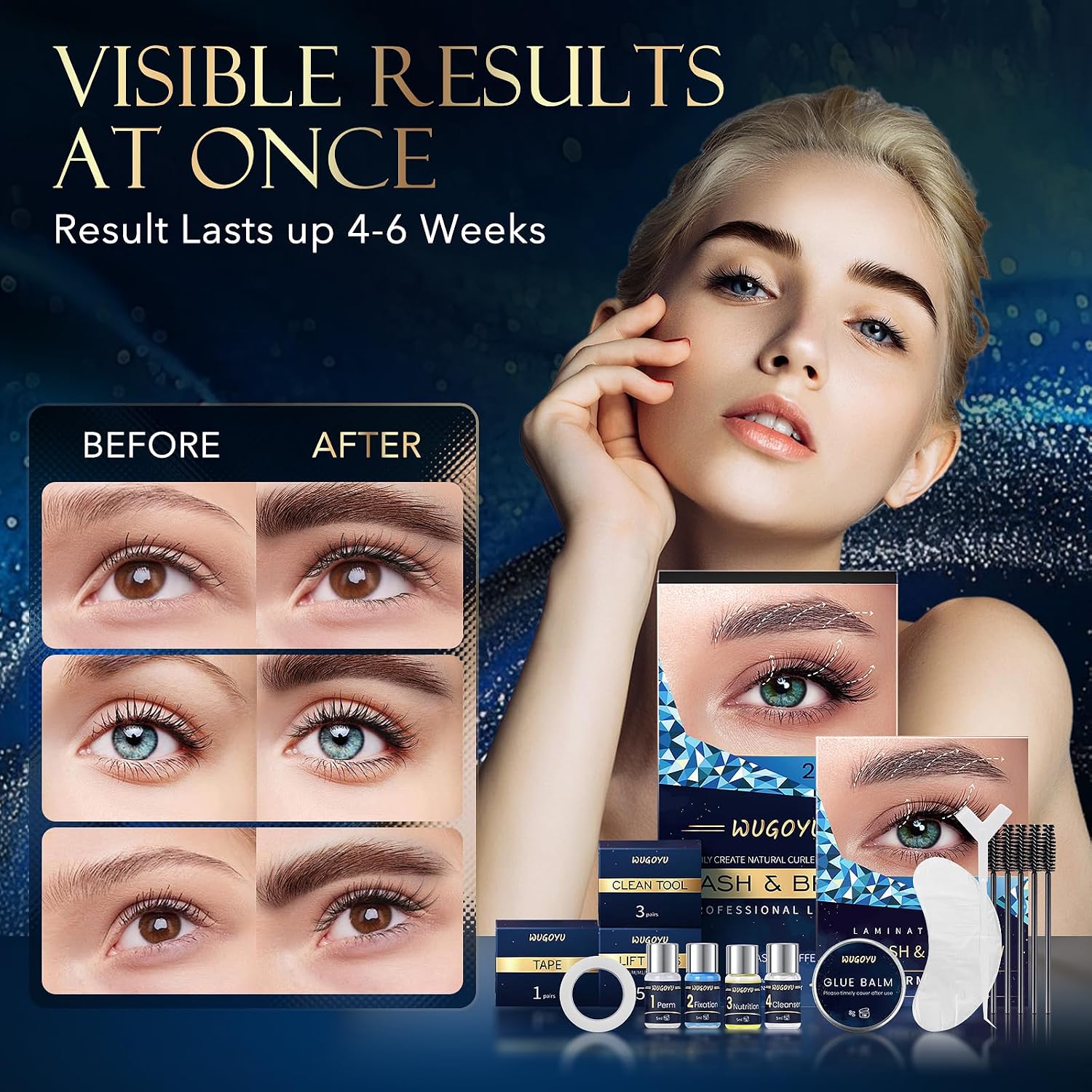 Lash Lift Kit, Eyebrow Lamination Kit, Eyelash Perm Kit, Professional Eyelash & Brow 2 in 1 Perm Kit, 2026 Eyelash