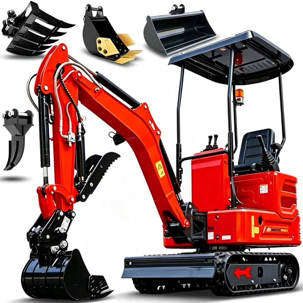 1.4 Ton Mini Excavator with Kubota-Diesel Engine (90%pre-Assembled）
