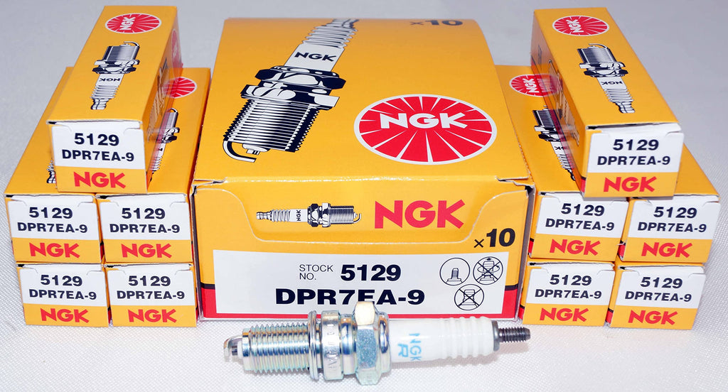 NGK Spark Plugs DPR7EA9 5129 Spark Plug 10/Pack Made by DPR6EB9