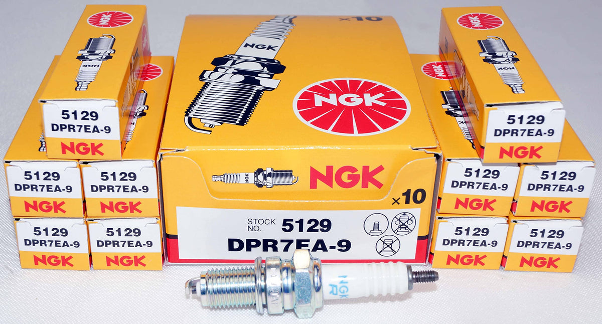NGK Spark Plugs DPR7EA9 5129 Spark Plug 10/Pack Made by DPR6EB9