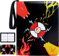 9 Pocket Trading Card Binder, 900 Pockets Card Collection Album | 50 Removable Sleeves,Double Sided Pocket,with Zip