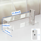 Clear Acrylic Display Riser 2 Tier Cupcake Stand Shelf for Decoration and Organizer