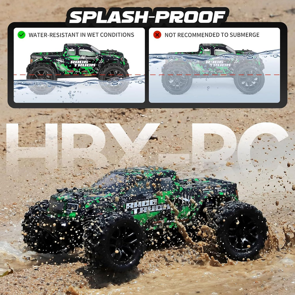 18859 1:18 Scale All Terrain RC Car, Hobby 4WD Remote Control Car | 2.4GHz Electric RC Vehicle 36 KPH High Speed 4X4