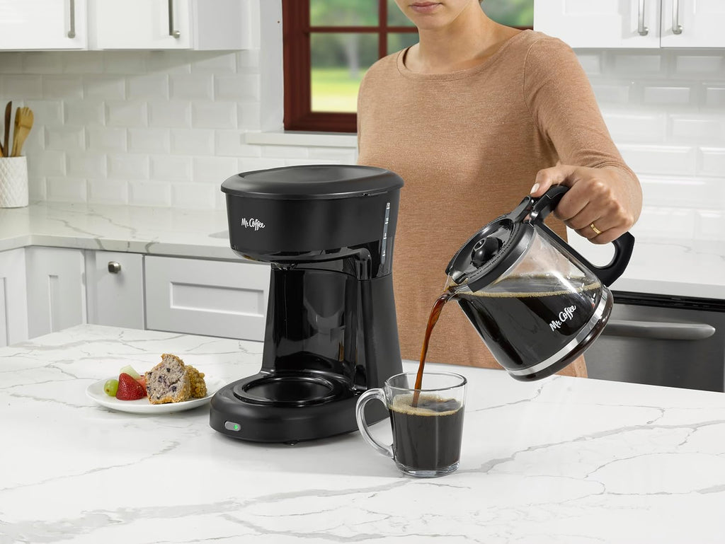 12-Cup Replacement Carafe – Compatible with Mr. Coffee 12 Cup Machines, Glass Pot with Black Handle