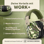 Work+ Shooting & Construction Ear Protection Ear Muffs, Adult