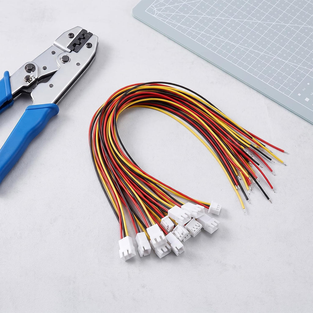 10Pair JST XH 2.54mm Connector Kit JST XH 3 Pin Header Male and Female Plug