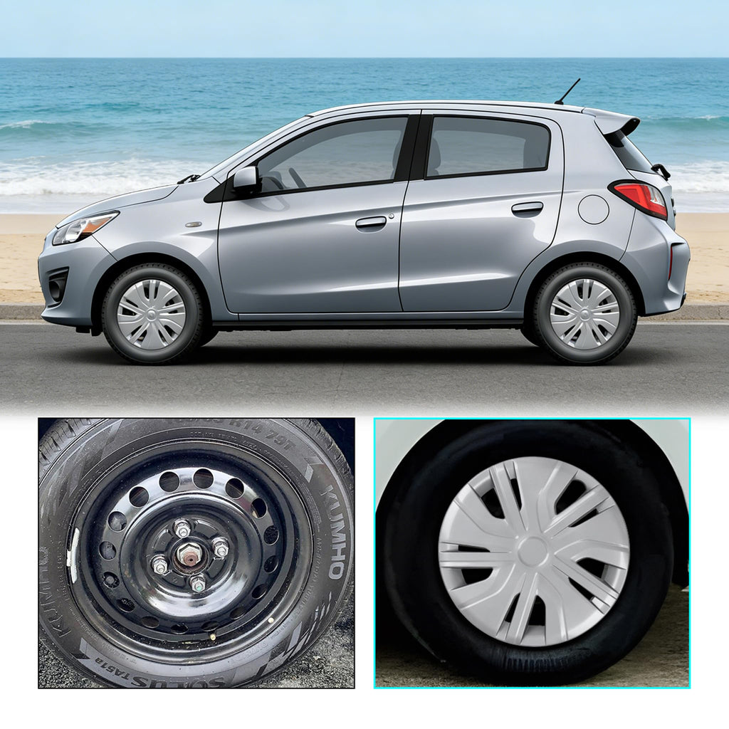 14 Inch Hubcaps Wheel Covers for 2014-2025 Mitsubishi Mirage