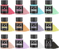 Mica Powder 12 Colors Pearlescent Pigment - for Resin Epoxy, Soap Making, Nail Polish, Lip Gloss, Eye Shadow, Bath