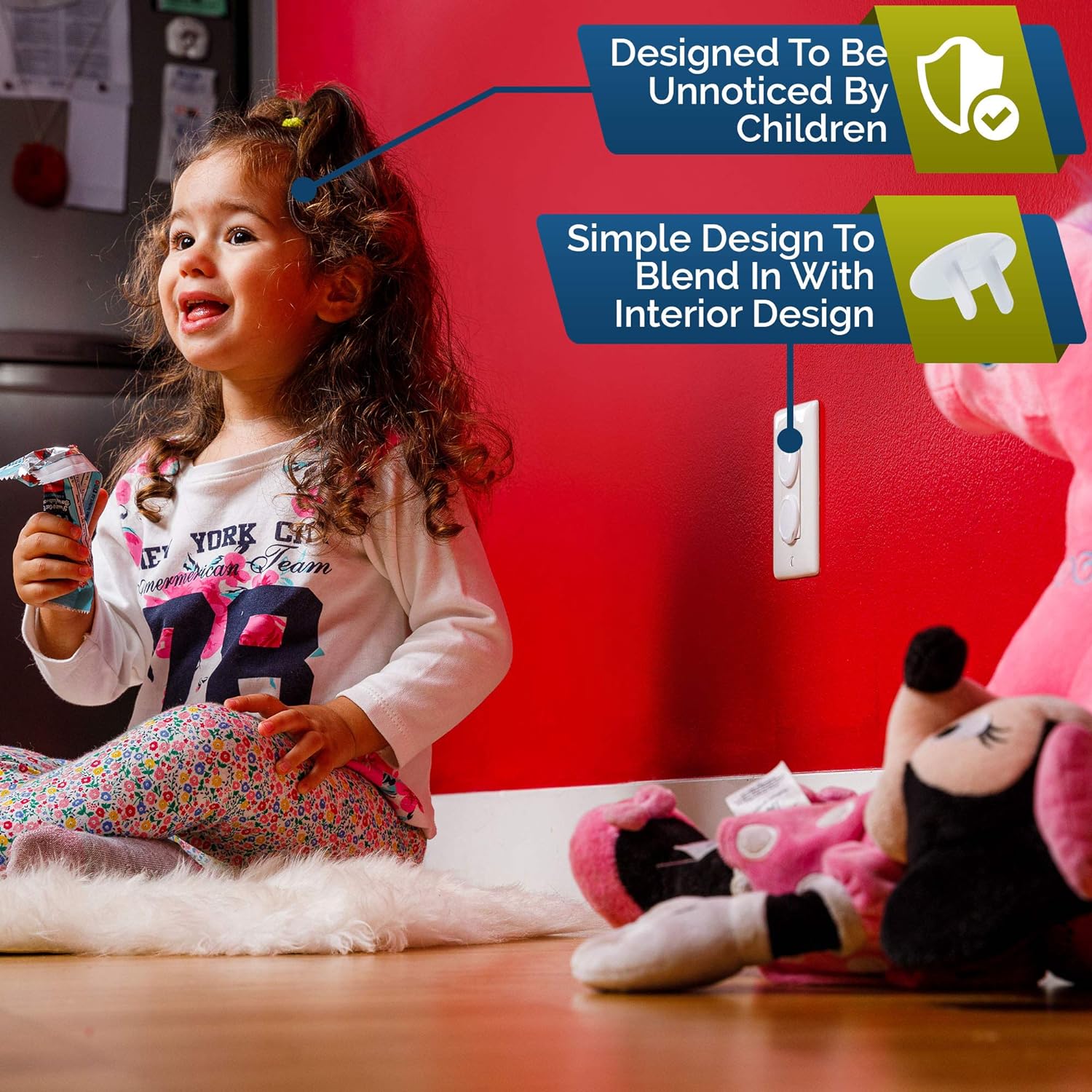Outlet Covers Baby Proofing (50 Pack) Safe & Secure Electric Plug Protectors | Sturdy Childproof Socket Covers for
