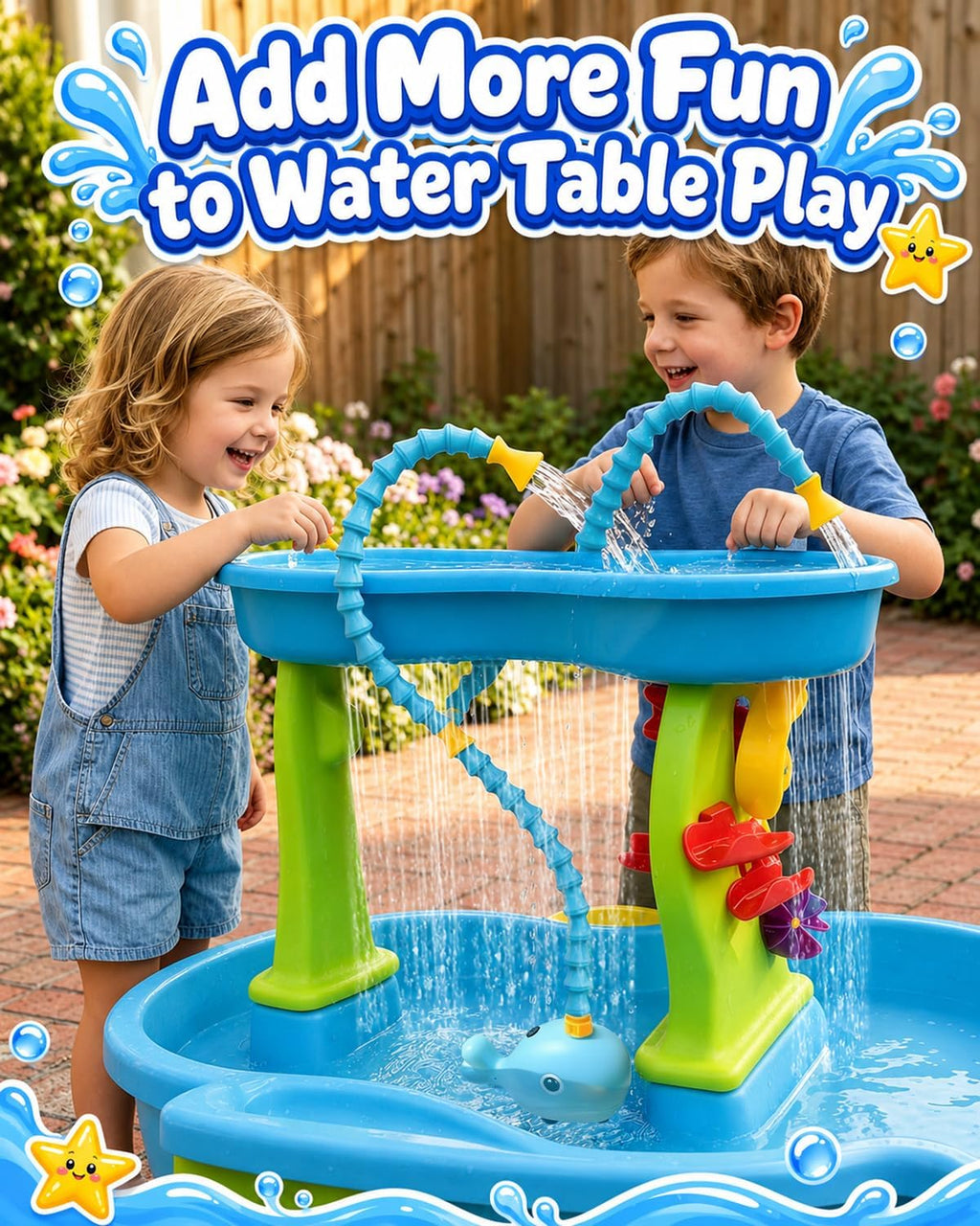 Rechargeable Water Table Pump with Huge Water Output,Water flow rate up to 8L/min (2.11 GPM),Kids Sand Water Play