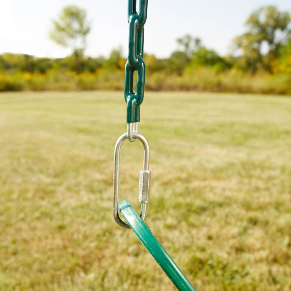 WS 5100 2 Pack of Green Swing Seats with Ring/Trapeze Combo Swing Swing Set Refresher Bundle, Green