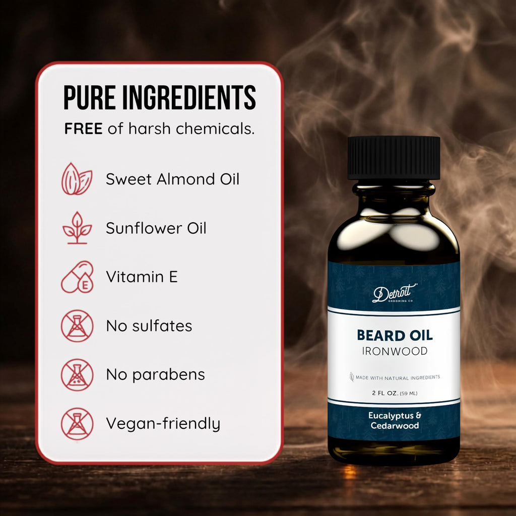 Beard Oil | Ironwood | Natural Formula, 2 oz