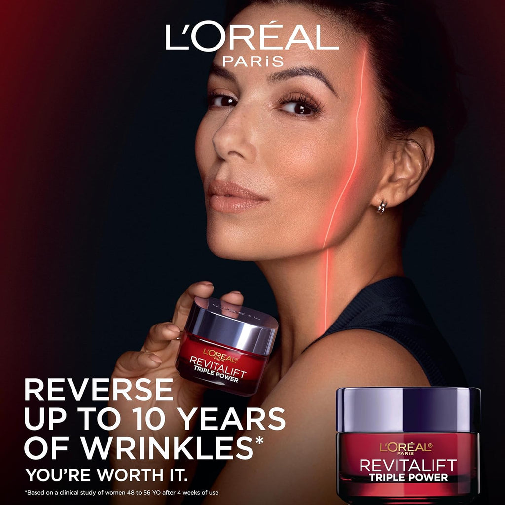Revitalift Triple Power Anti-Aging Face Moisturizer, Pro Retinol, Hyaluronic Acid & Vitamin C to Reduce Wrinkles