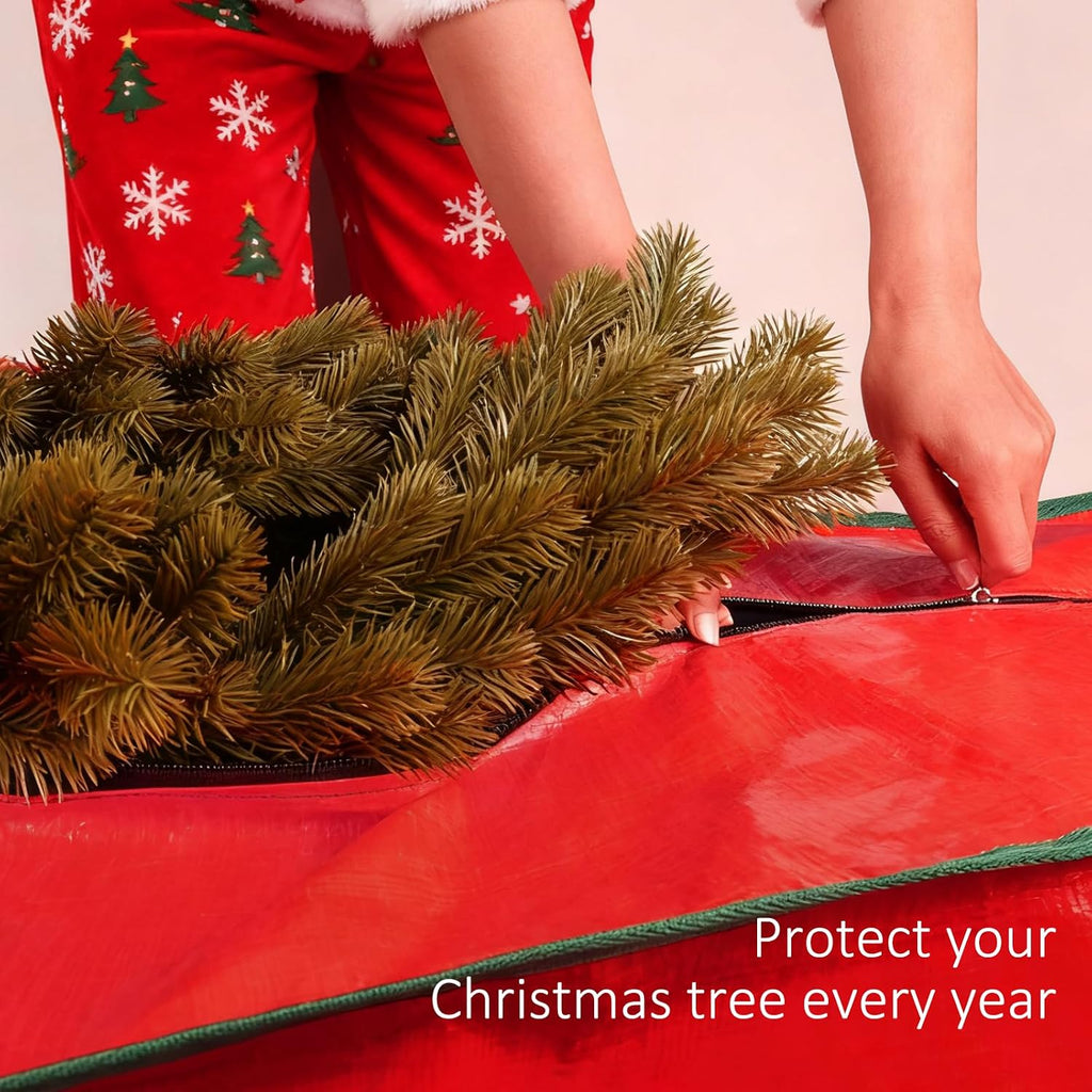 7.5 Ft Christmas Tree Storage Bag, Large Heavy Duty Artificial Tree Bag with Reinforced Handles and Dual Zippers