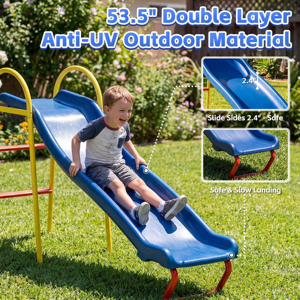 Swing Set for Backyard with Stand, Swing Heavy Duty 440lbs Metal Outdoor Swing Stand, Contain 1 Saucer 32" & 1 Belt