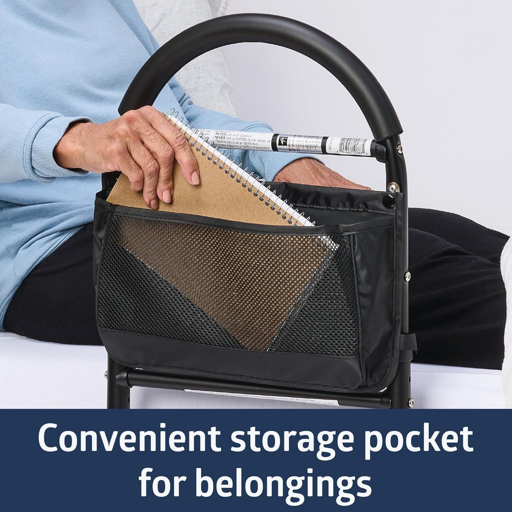 Bed Assist Bar for Seniors with Nylon Bag for Storage