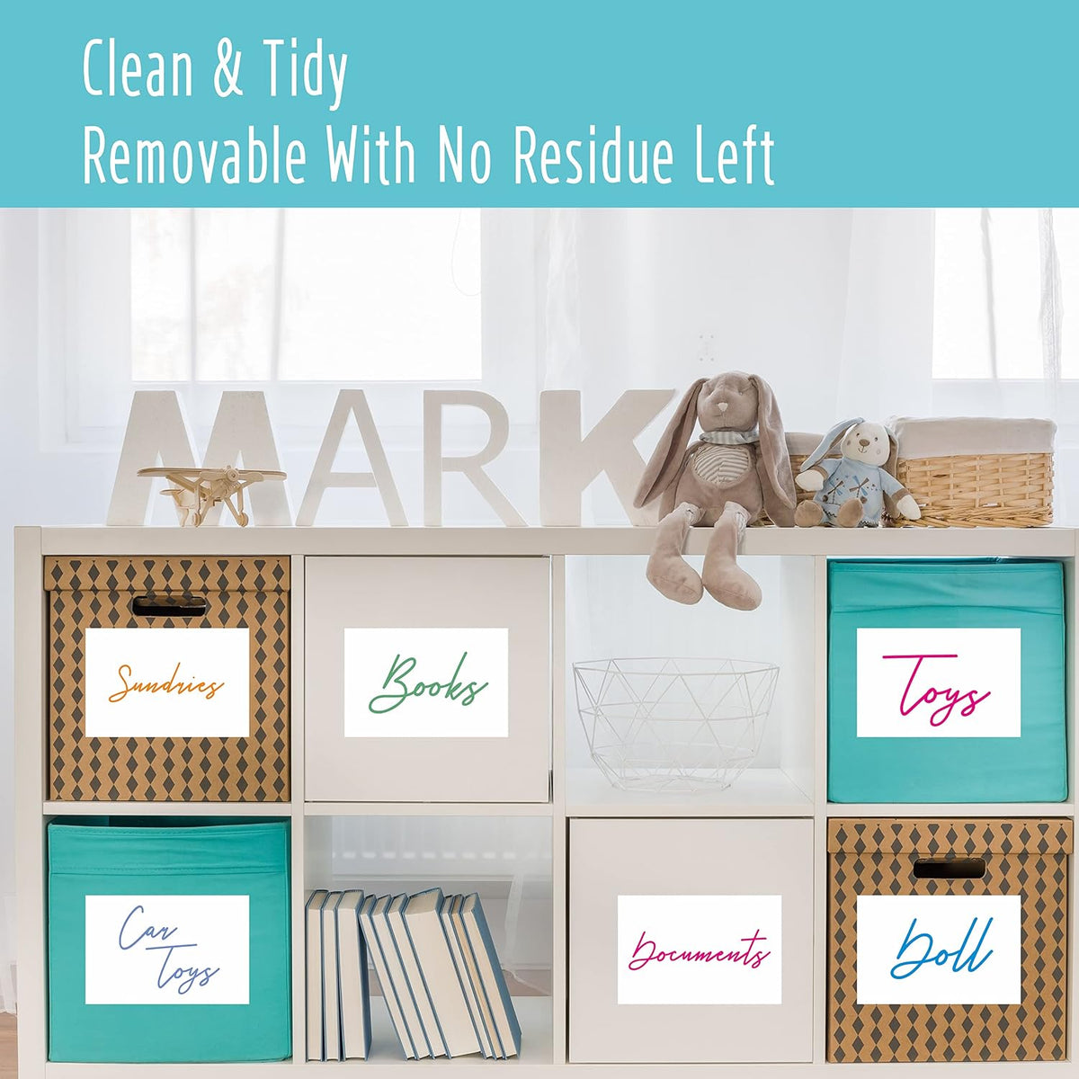 70 Large Size Blank Labels, Water/Oil/Tear Resistant, Inkjet & Laser Printer Available Removable No Residue for Home