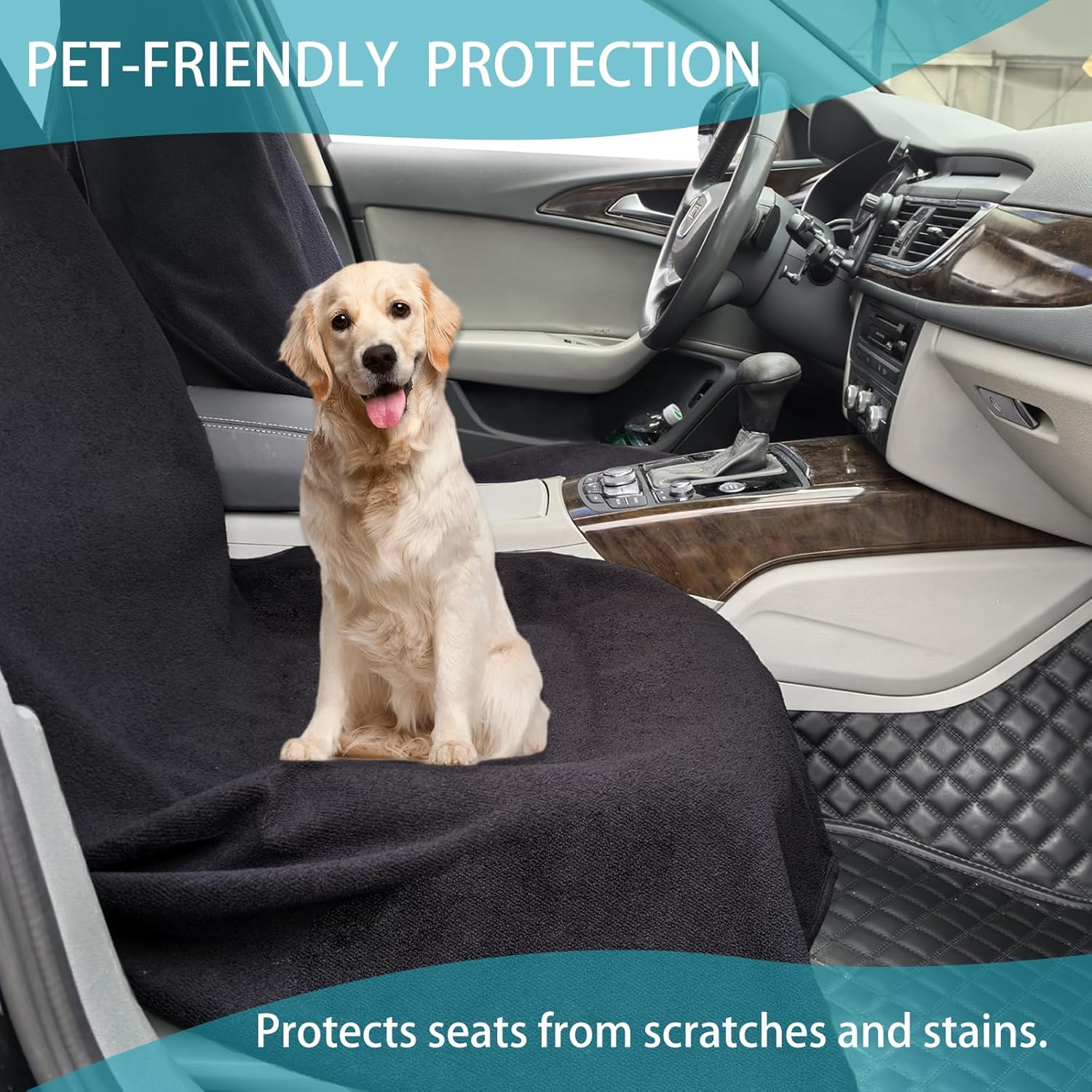 Car Seat Covers Universal Car Protective Front Seat Covers Washable Non-Slip Seat Protectors for Gym